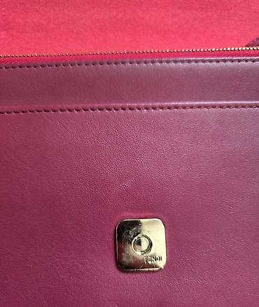 Torbe: Fendi Tube Leather Wallet on Chain, kožna pismo torba, kao novcanik — 14