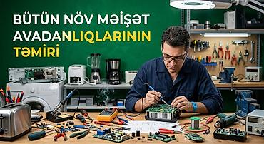 ремонт бытовой техники: 🔧 **Peşəkar məişət avadanlıqları təmiri** Bütün növ məişət — 1