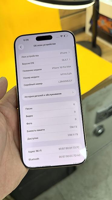 Apple iPhone: IPhone 16 Pro Max, Б/у, 256 ГБ, 94 % — 6