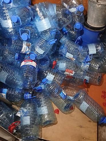 banka satisi: Toplu plastik bidonlar (təxminən 5–10 litr arası) – qapaqlı və daşıma — 5