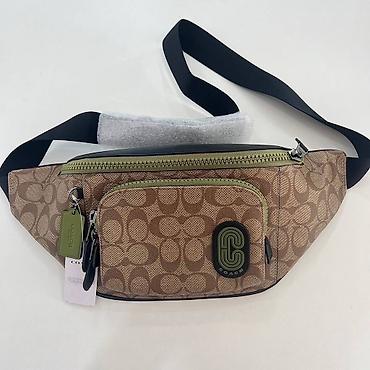 Coach Track Belt Bag In Signature Canvas (артикул C2218). 🔝Натуральная lalafo.kg да Coach Track Belt Bag In Signature Canvas (артикул C2218). 🔝Натуральная