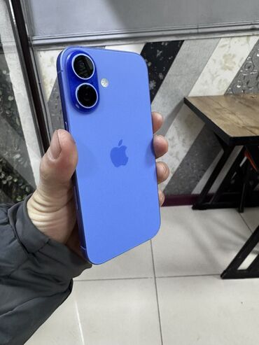 Apple iPhone: IPhone 16, 256 ГБ, Синий, Кабель, 100 % — 1