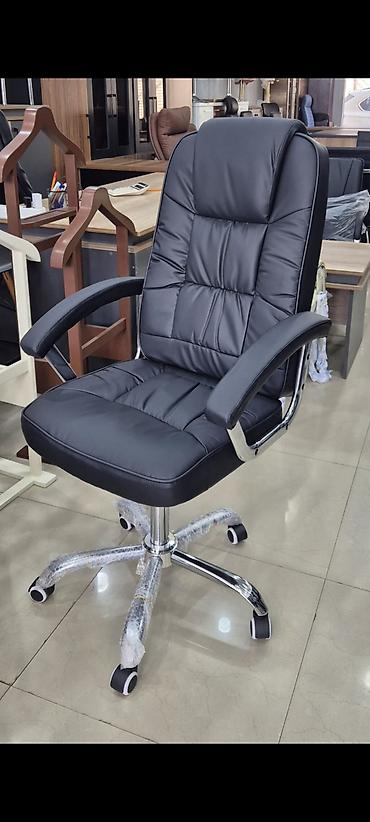 Ofis mebeli: Yeni, Təkərli, Qolları tənzimlənmir, Süni dəri — 1