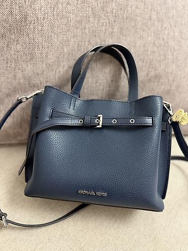 Çantalar: Michael Kors qadın çantası – dəniz mavisi rəng - Material: teksturalı — 1