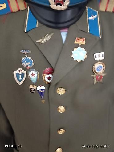 кожаная куртка бу: Sovet əsgər forması medallar ile bir yerde — 2