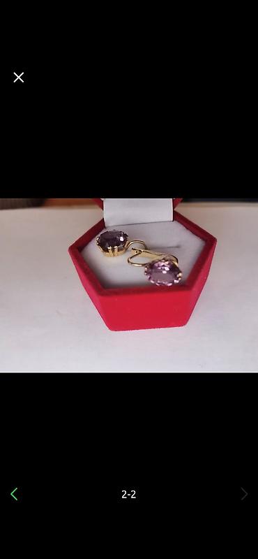 Другие ювелирные изделия: 1-Серьги СССР, вес 6,19 очень красивые, редкие, камни муассанит — 10