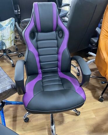 Ofis və oyun kresloları: Yeni, Təkərli, Qolları tənzimlənir, Parça — 3