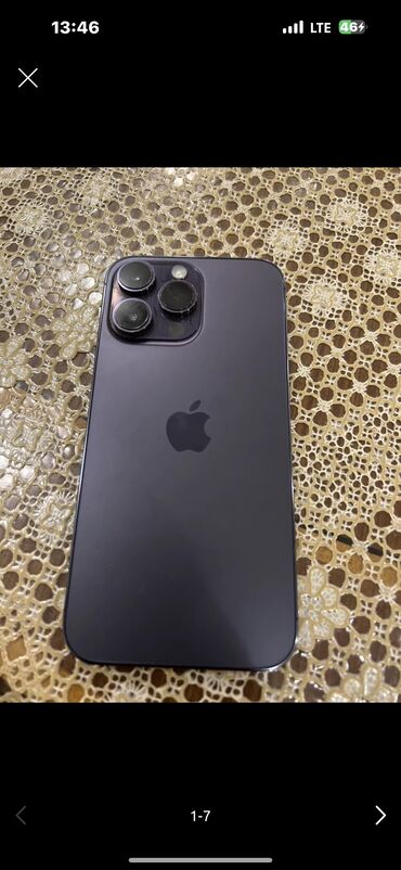 ayfon xs max: IPhone 14 Pro Max, 256 GB, Deep Purple, Zəmanət, Face ID, Sənədlərlə