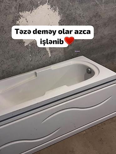 divar paneleri: Akril vanna qabı - Ölçü: təxmini standart tək nəfərlik vanna (dərin — 1