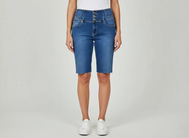 jeansy 7 8 z wysokim stanem: Name, Shorts for women, size L