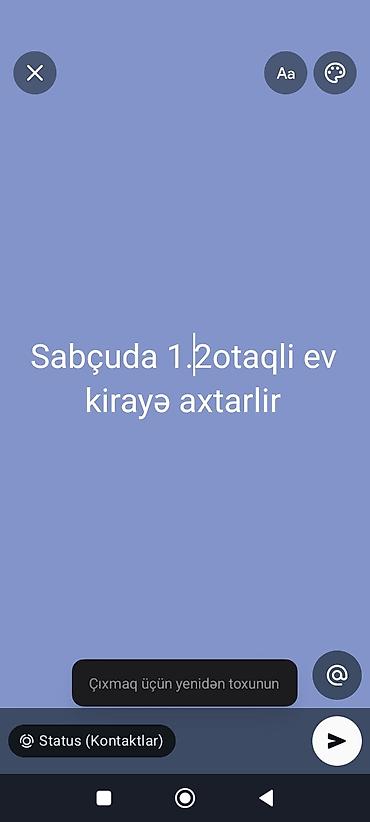 hovsan satiliq evler: Sabunçu rayonunda 1–2 otaqlı kirayə ev axtarılır - Yerləşmə: Sabunçu — 1