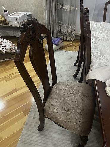 madeyra mebel stol stul: Klassik yemək otağı mebeli dəsti Tərkib: - 1 ədəd massiv ağacdan düz — 5