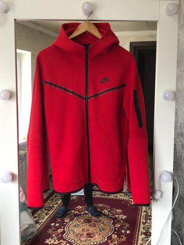 nike tech fleece: Спортивный костюм M (EU 38), цвет - Красный