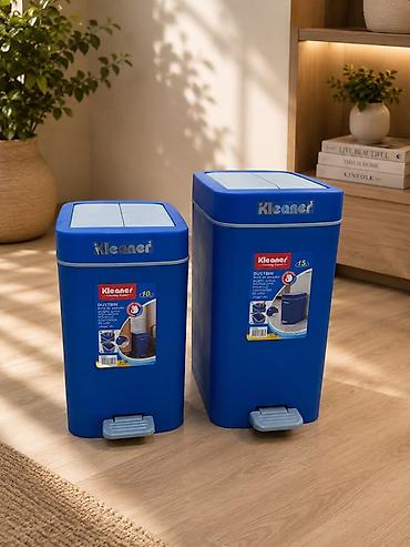 Мусорные ведра Kleaner с педалью 10л-1300 15л-?ъемы: 10 л и 15 л (две