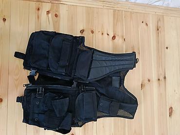 Верхняя одежда: Taktiki yüklük jileti – qara rəng - Material: nəfəsalan mesh parça və — 1
