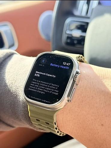 18 iphone: Apple watch Ultra 2 Состояние аккумулятора 93% Память 64 гб Цвет — 3