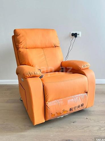 delfin masaj: Premium elektron masajlı Recliner kreslo – 360° fırlanan və yellənən — 6