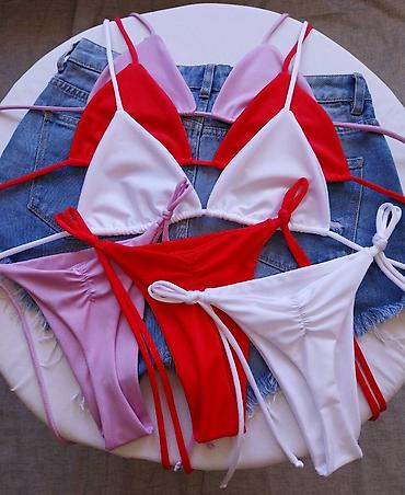 Kupaći kostimi: Ženski bikini set – trouglasti kupaći sa vezivanjem - Model: klasični — 1
