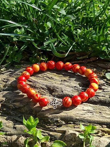 Narukvice: Kalist ručno rađene kamene brojanice od crvenog ahata, sa blagoslovom — 10