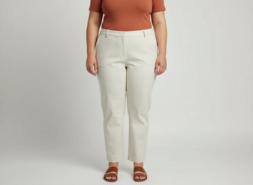 Women's Pants: Spodnie materiałowe damskie, rozmiar 6XL