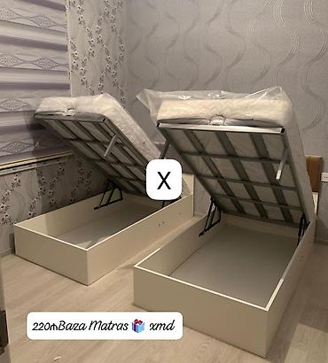 Baza+matras dəsti - Açılan mexanizmlə geniş alt saxlama bölməsi - Ağ lalafo.az -da Baza+matras dəsti - Açılan mexanizmlə geniş alt saxlama bölməsi - Ağ