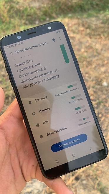 Уюлдук телефондор жана аксессуарлар: Samsung Galaxy A6, Колдонулган, 32 ГБ, түсү - Кара, 2 SIM — 3