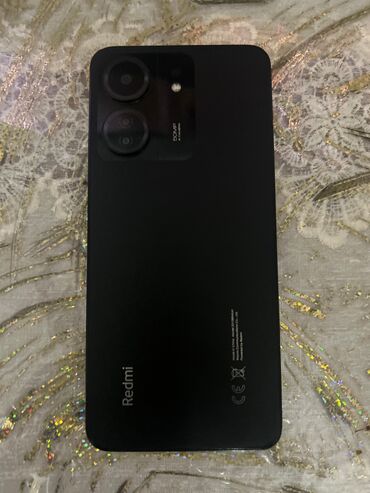 Redmi 13C, 256 ГБ, цвет - Черный, Отпечаток пальца, Две SIM карты