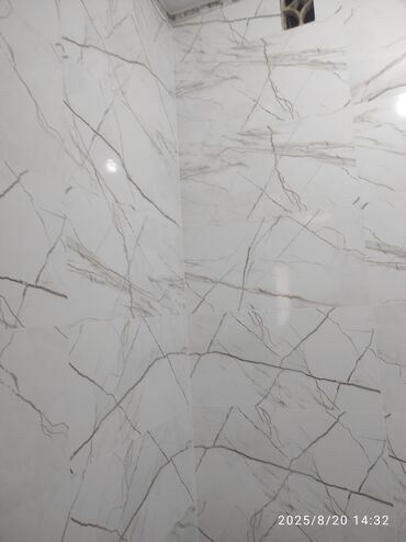 Укладка плитки: Укладка плитки в ванной | Керамогранитая плитка | Вертикальная укладка Больше 6 лет опыта — 12