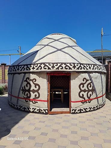 Аренда юрт: Аренда юрты, Каркас Деревянный, 75 баш, С полом, Стол, Стулья — 14