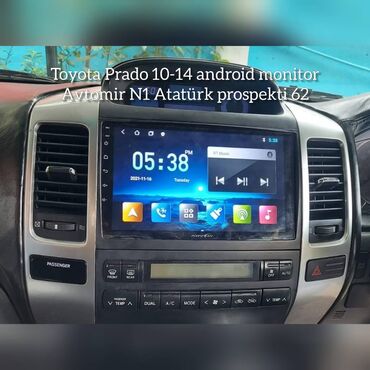toyota prius aksesuarlari: Toyota prado 10-14 android monitor bundan başqa hər növ avtomobi̇l