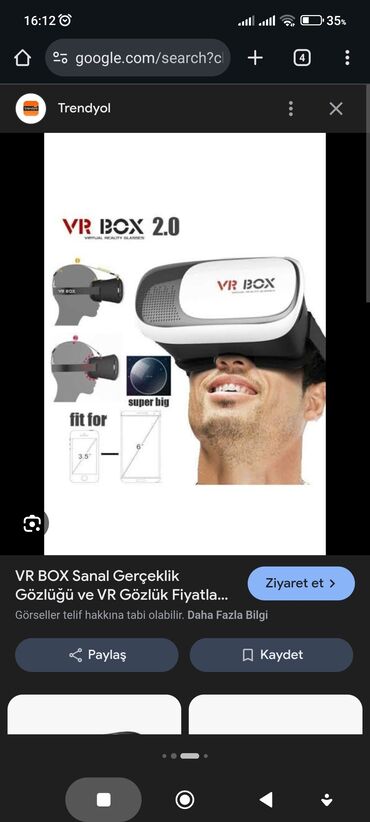 Техника для кухни: VR BOX 2.0 – smartfon üçün virtual reallıq eynəyi 2ci el - Ümumi