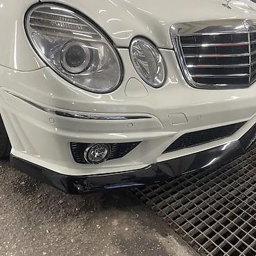 диффузор мерседес 210: Передний спойлер (лип-накладка) на бампер для Mercedes-Benz E‑Class — 7