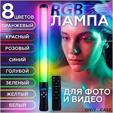 осветитель: Видеосвет, накамерный свет, светодиодный осветитель, палка, LED RGB — 2