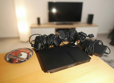 PS2 & PS1 (Sony PlayStation 2 & 1): İdelal vəziyyətdə plastation 2 slim+1konsol+1 adopdor+6 oyun -da lalafo.az — 8 PS2 & PS1 (Sony PlayStation 2 & 1): İdelal vəziyyətdə plastation 2 slim+1konsol+1 adopdor+6 oyun — 8