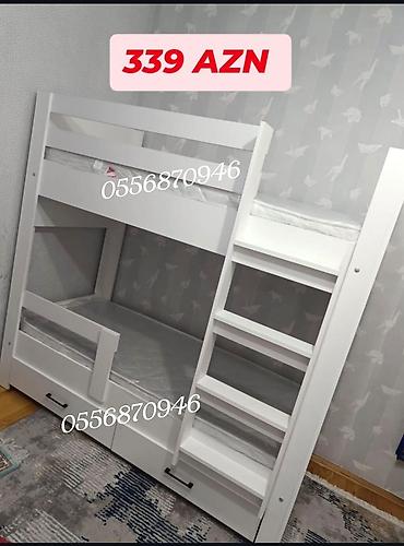 set mebel: Oğlan və qız üçün, Yeni, Çarpayı, Matras ilə, Siyirməli, Laminat — 8