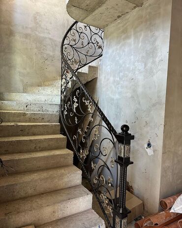 Pilləkən məhəccərləri: Metal EN MMC olaraq istədiyiniz forma və ölçüde demir işlerinin — 6