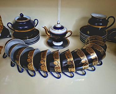 Çay dəsti, rəng - Göy, Farfor, 12 nəfərlik lalafo.az -da Çay dəsti, rəng - Göy, Farfor, 12 nəfərlik