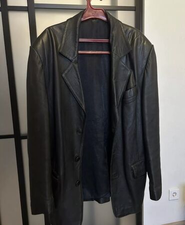 кожанный пиджак мужской: Куртка түсү - Кара
