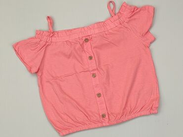 neonowa różowa bluzka: Bluzka, Little kids, 8 lat, 122-128 cm, stan - Bardzo dobry