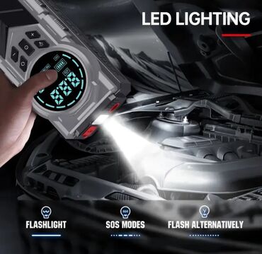Avtomobil kompressorları və nasosları: Çoxfunksiyalı “All‑in‑One” avtomobil cihazı: jump starter + kompressor — 4