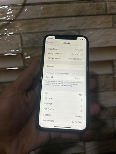 iphone 15 pro ikinci el: IPhone X, 256 GB, Space Gray, Face ID — 2