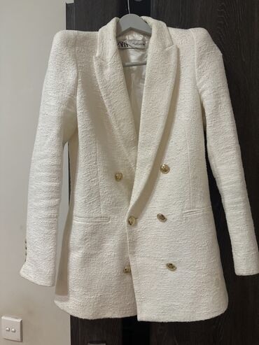 zara куртки женские зима: Пиджак, Классическая модель, S (EU 36)