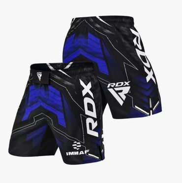 Спорт жана хобби: Комплект спортивной одежды RDX, состоящий из шорт и рашгарда. Шорты