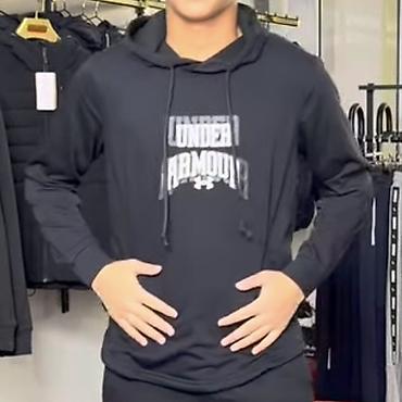 Мужская толстовка, S, Under Armour, Новый, цвет - Черный, Самовывоз, Платная доставка