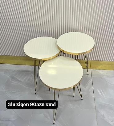 döş stolu: Yumru masa, Açılmayan, Təkərsiz, Zəmanətsiz — 1