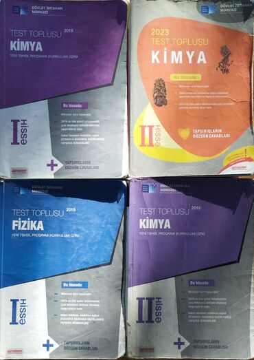 kimya test toplusu cavabları pdf: Bu kolleksiya həm kimya, həm də fizika fənləri üzrə test toplularını