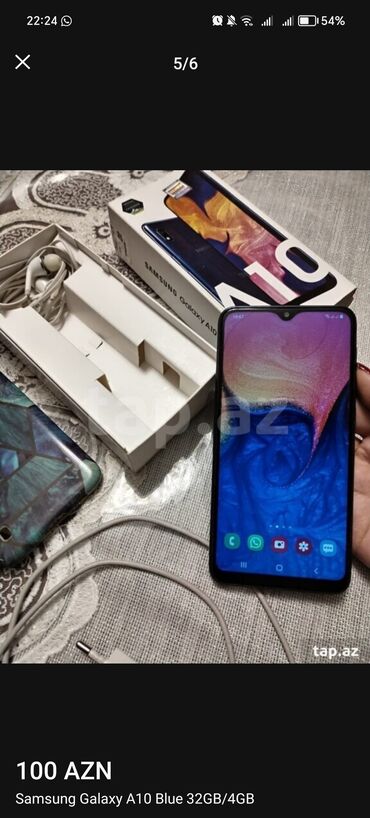 Samsung: Samsung Galaxy A10, rəng - Göy, Sensor, Barmaq izi