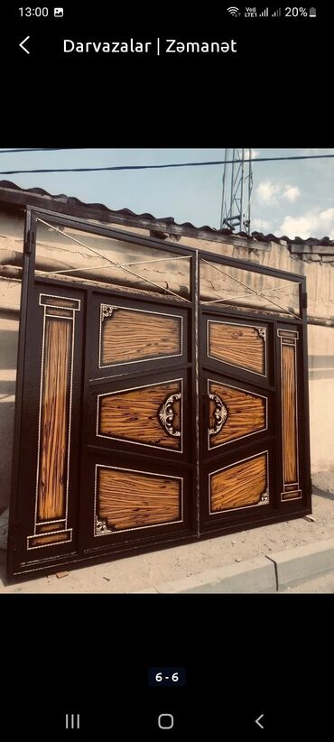 Həyət darvazaları: Yeni Dəmir Həyət darvazası, Yana açılan, 3 m, Mexaniki, Qapı ilə, Kredit yoxdur, Ödənişli quraşdırma, Rayonlara çatdırılma, Ödənişli çatdırılma -da lalafo.az — 17 Həyət darvazaları: Yeni Dəmir Həyət darvazası, Yana açılan, 3 m, Mexaniki, Qapı ilə, Kredit yoxdur, Ödənişli quraşdırma, Rayonlara çatdırılma, Ödənişli çatdırılma — 17