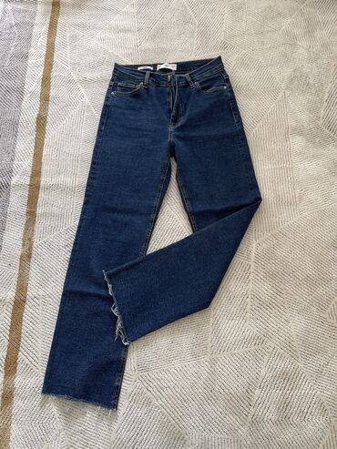 женские джинсы с высокой талией: Джинсы Mango, S (EU 36), цвет - Голубой