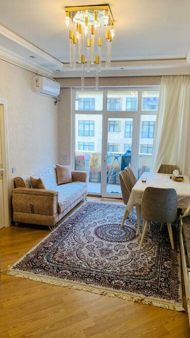 sumqayit 3 otaqli kiraye evler: 2 комнаты, Новостройка, 50 м²